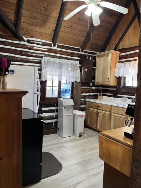 Kitchen with water dispenser