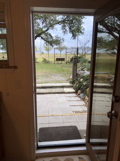 View of water from kitchen 