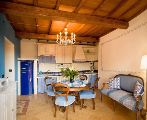 Then there's the Blue Apt, the living and dining area