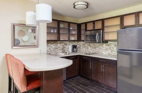 Curb your appetite by indulging on a snack in your kitchenette!