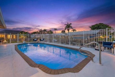 private heated swimming pool