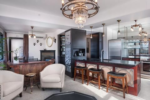 Living room is open to kitchen and dinning area.  