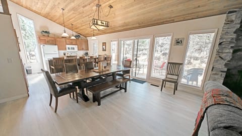 Left - Dining and Kitchen  Right - Living