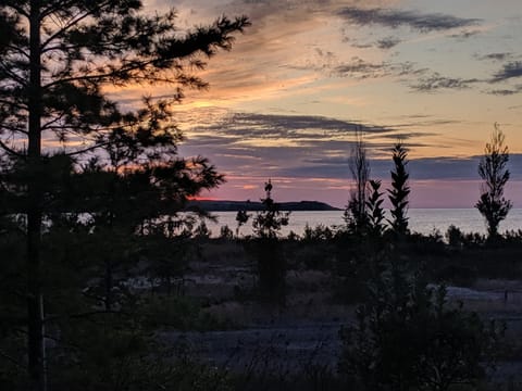 A sunset view from the deck.