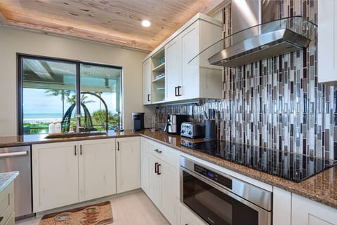 Kitchen with stainless steel appliances