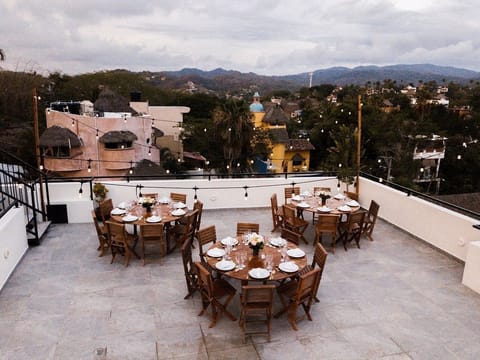 You'll love the stunning rooftop patio!