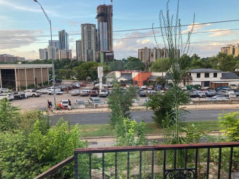 View of downtown and river.