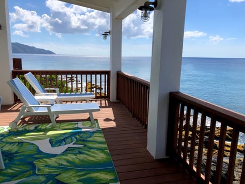 Chill on the deck right over the water....ahhhh