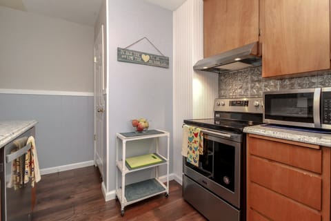  Full Coffee station with Keurig and Microwave, too. 