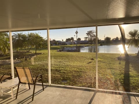 Morning sun over the Lake.
