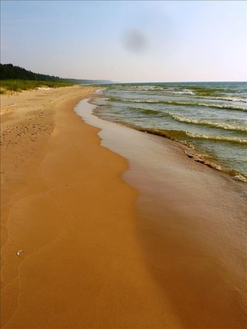 185 feet of frontage, beach 2022.  Wider today as water continues to receed.