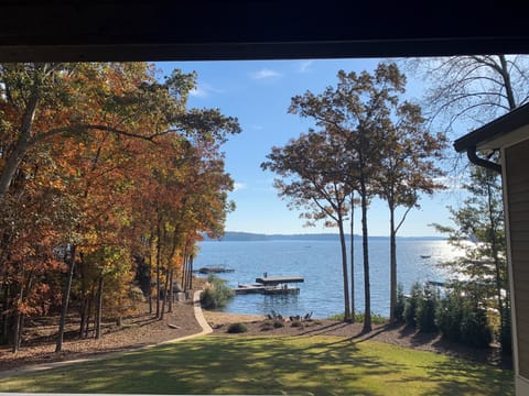Wide open lake views from the deck.