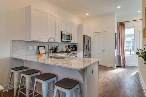 Each home is equipped with a fully stocked kitchen for preparing delicious meals.