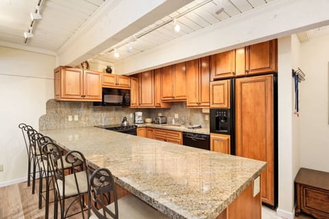 The kitchen is fully stocked with everything you will need to prepare a great meal and the breakfast bar is great for visiting!