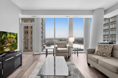 South Arlington Arlington 2 Bedroom with Balcony Living Room