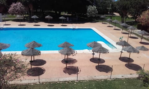 pool view from apartment