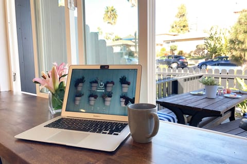 14. The Counter for dining, working, kids, or drinks overlooks Front Patio.