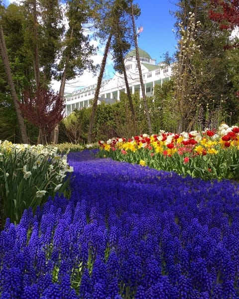 Find the secret garden on Mackinac Island.
