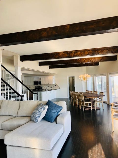 View of great room from fireplace