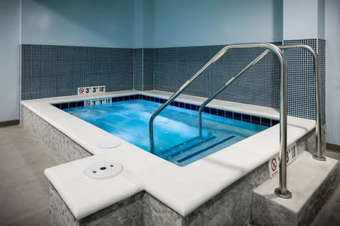 Spend time with family and friends in the indoor hot tub.