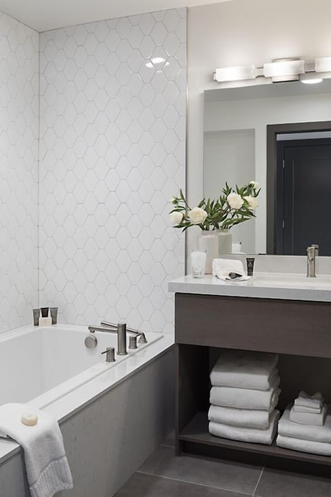 Primary Bathroom - Penthouse on Glenwood 407 - Jackson Hole, WY - Luxury Villa Rental