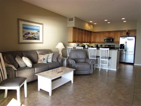 Main Living Space- Open Concept Kitchen, Dining, and Living Room - Main Living Space- Open Concept Kitchen, Dining, and Living Room. Plenty Of Comfortable Seating, Plus Bar Stool Seating.