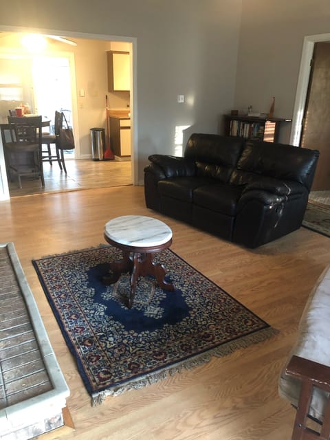 Front door leads into the living room. Master is on the right. Dining Table Kitc