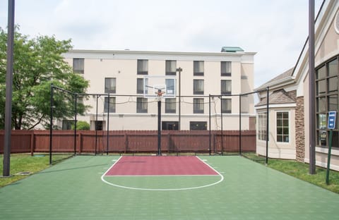 Play basketball with your friends.