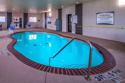 Dive into relaxation at this inviting indoor pool, perfect for a refreshing swim or leisurely dip.