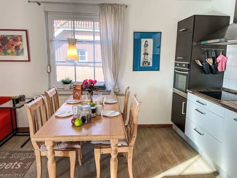 Furniture, Interior Design, Flooring, Floor, Countertop, Wood, Chair, Table, Kitchen, Kitchen & Dining Room Table