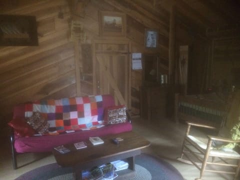 futon opens into a full size bed! 