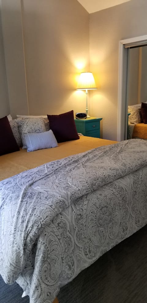 Master bedroom with king size bed