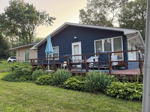 Front deck with lake view