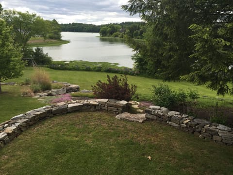 View of Damariscotta River from deck