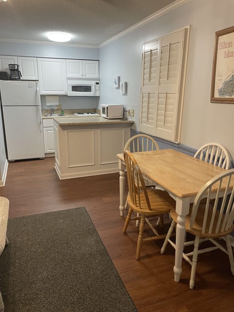 Dining and kitchen area