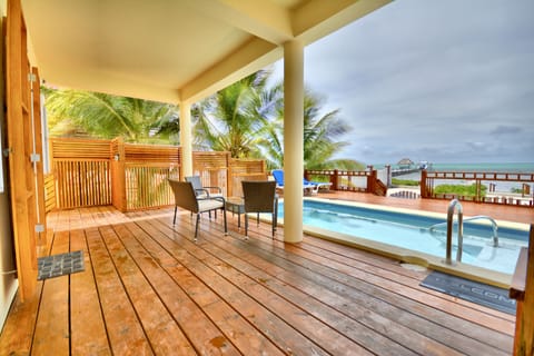 Private pool & deck off lower level.