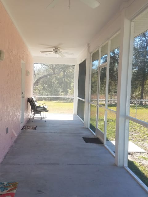 screened back porch