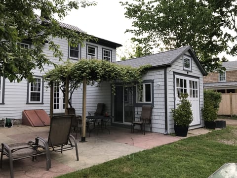 3 bedroom, 2 bath 2 story home with private large fenced in yard and central AC.