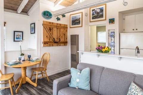 Living Room with Kitchen and Dining Area.