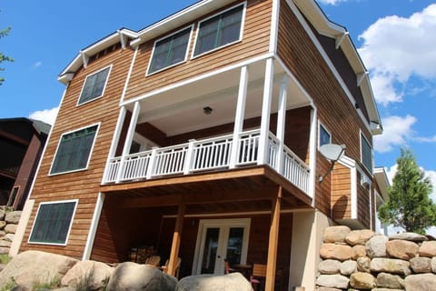 3 levels of living space with walkout to the river