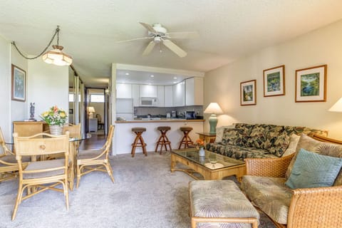 Open concept layout to enjoy cool breezes and views from throughout the condo