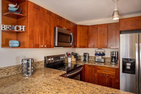 Make your morning coffee with either the Keurig or regular drip coffee pot.