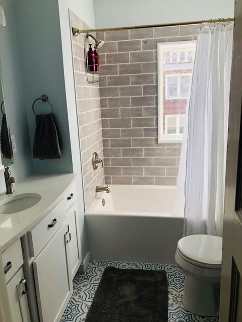 New full bath upstairs