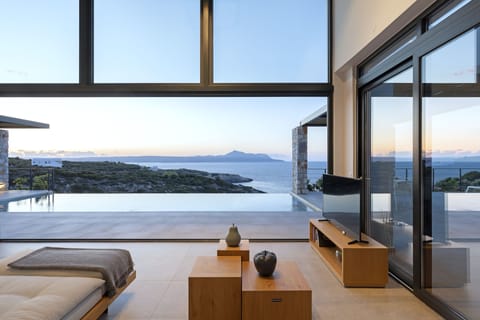 Living room area with superb views