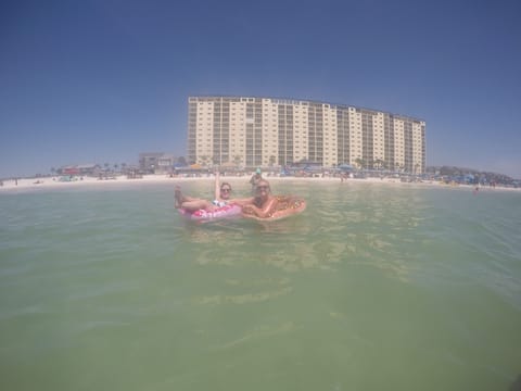 Floating in front of Resort
