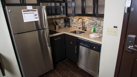 Make a quick meal in your kitchen.