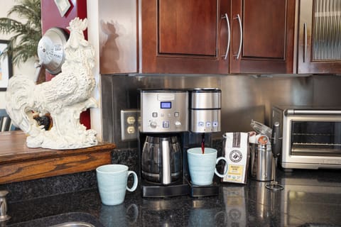 Kuerig or a pot of coffee, your choice.