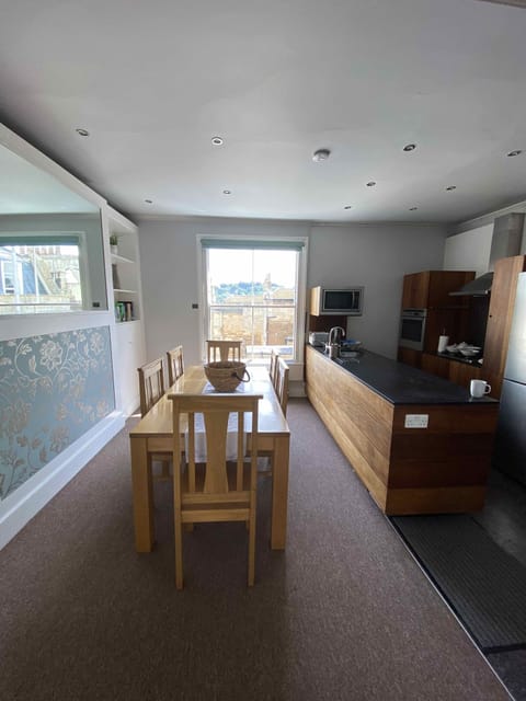 Dining area open to kitchen