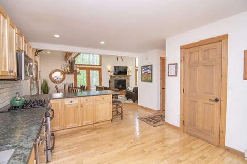 Kitchen is VERY stocked with everything you need.  Large pantry as well