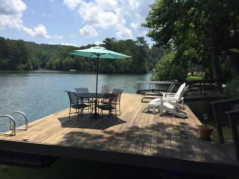 Large Dock with Beautiful Mountain Views